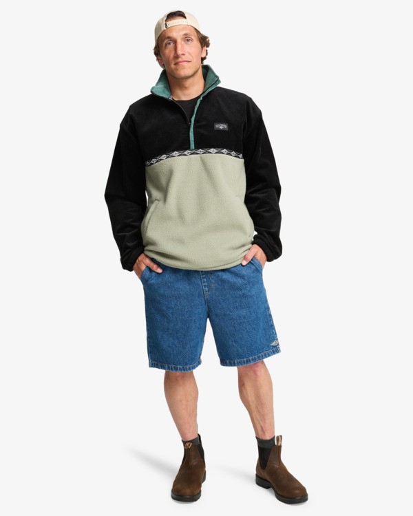 1 Space Lobster - Pull à col zippé pour Homme Bleu EBYFT00143 Billabong
