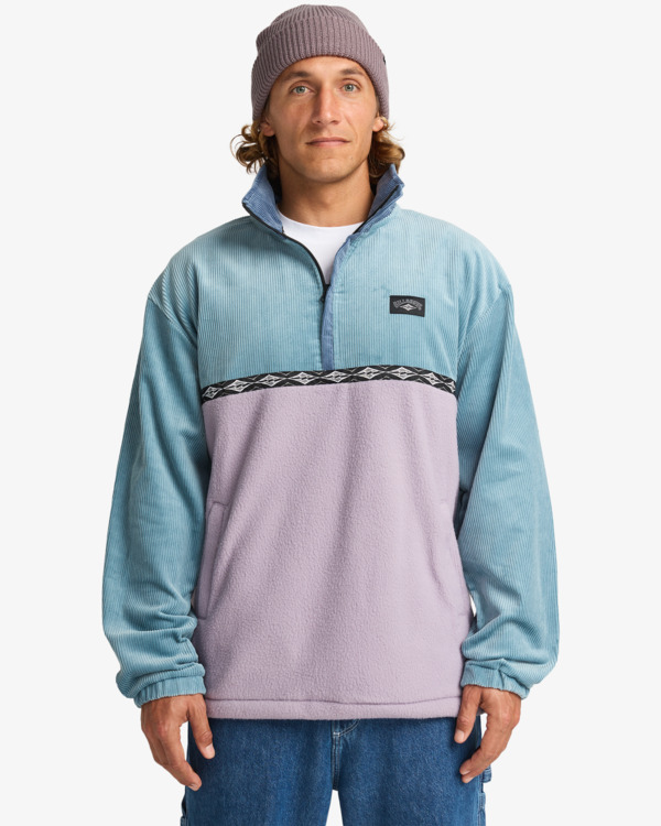 0 Space Lobster - Pull à col zippé pour Homme Bleu EBYFT00143 Billabong