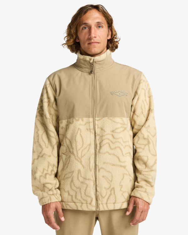 0 Boundary Re-Issue - Pulôver com meia gola e meio fecho de correr para homem Branco EBYFT00144 Billabong
