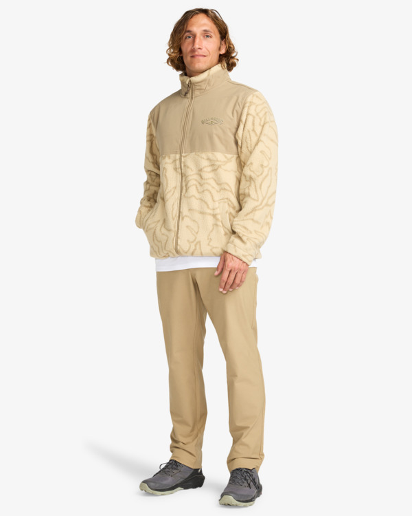 1 Boundary Re-Issue - Pulôver com meia gola e meio fecho de correr para homem Branco EBYFT00144 Billabong