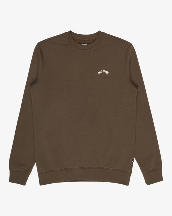 4 Arch Cr - Sudadera de cuello redondo para hombre Marron EBYFT00146 Billabong