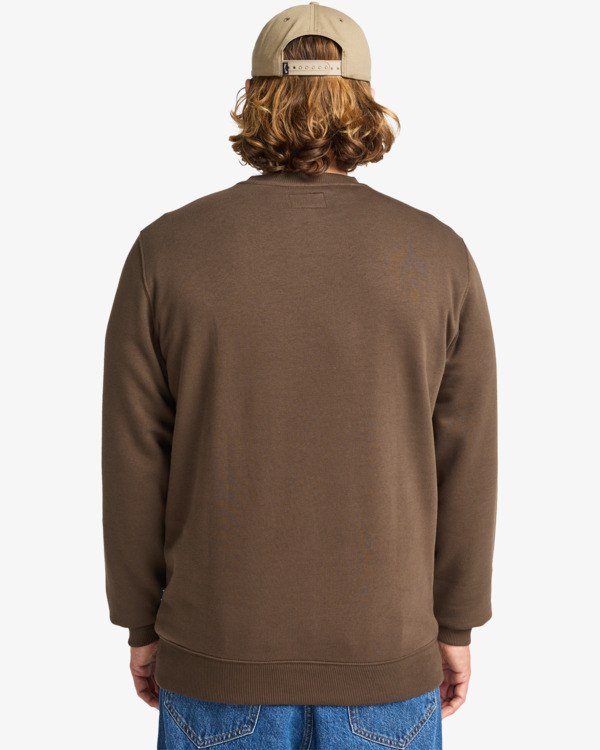 2 Arch Cr - Sudadera de cuello redondo para hombre Marron EBYFT00146 Billabong