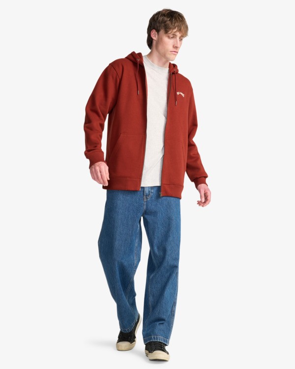 1 Arch - Hoodie mit Reißverschluss für Männer Rot EBYFT00148 Billabong
