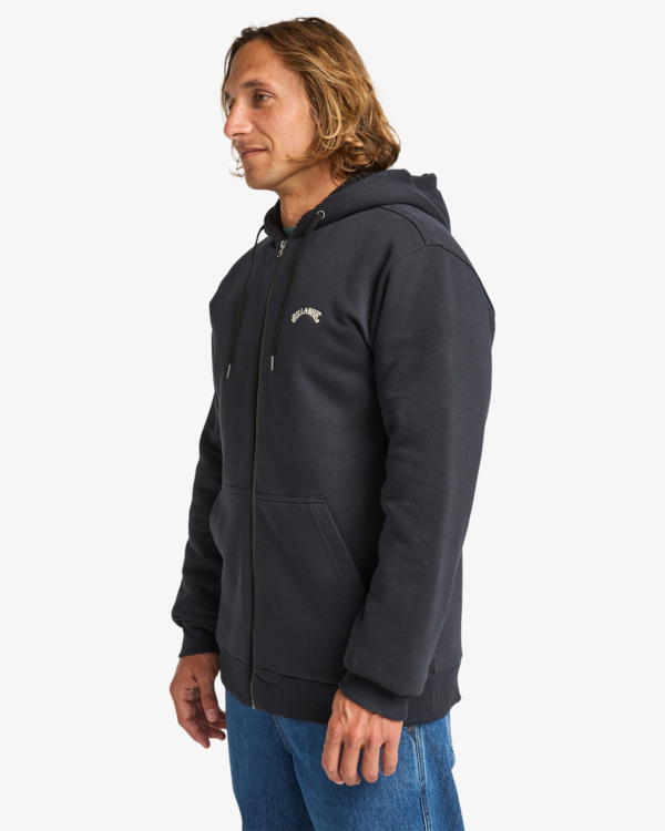 3 Arch Sherpa - Pull zippé à capuche pour Homme Noir EBYFT00149 Billabong