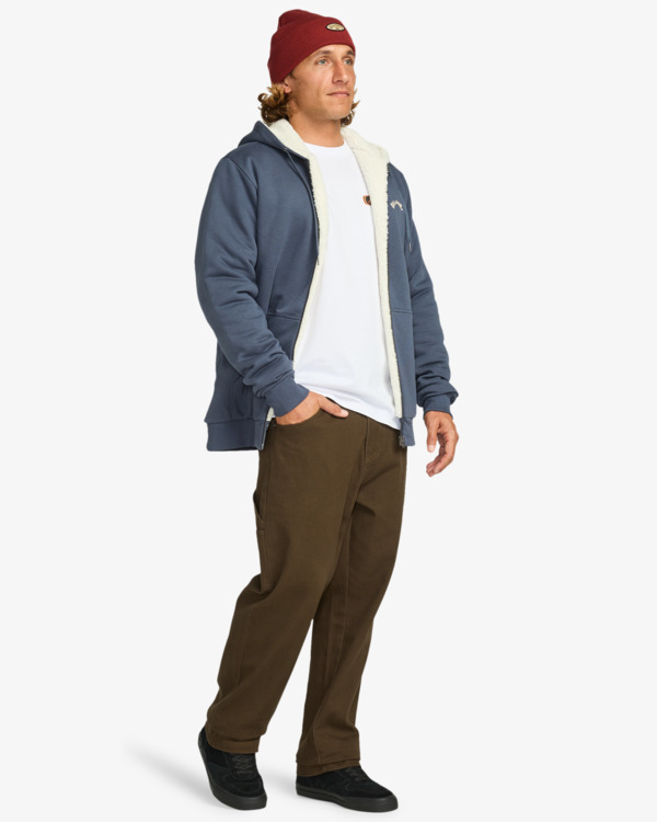 1 Arch Sherpa - Pull zippé à capuche pour Homme Noir EBYFT00149 Billabong