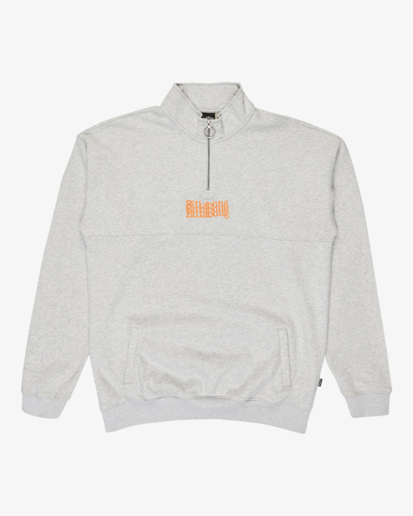 6 Core Lord Half Zip - Sweat à col zippé pour Homme Gris EBYFT00150 Billabong