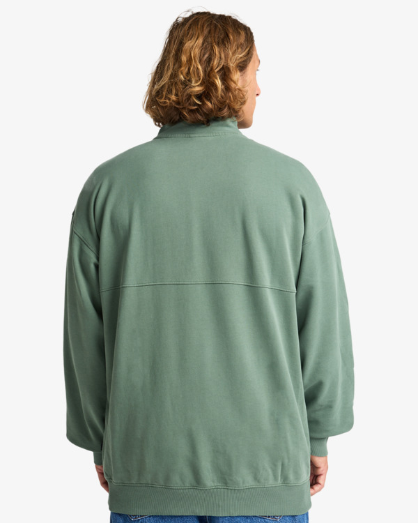 2 Core Lord Half Zip - Sweat à col zippé pour Homme Vert EBYFT00150 Billabong