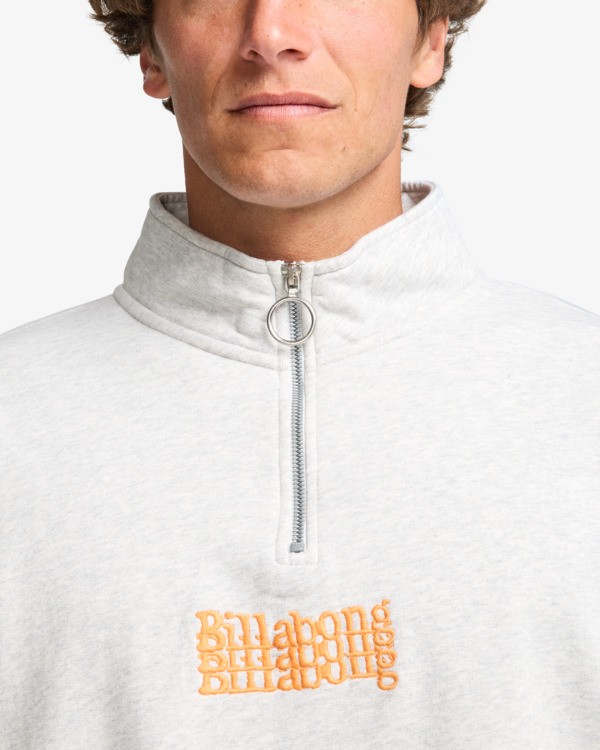 4 Core Lord Half Zip - Sweat à col zippé pour Homme Gris EBYFT00150 Billabong