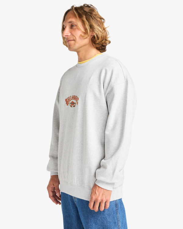 3 Core Lord Cr - Crew Neck Sweatshirt for Men Grey EBYFT00153 Billabong