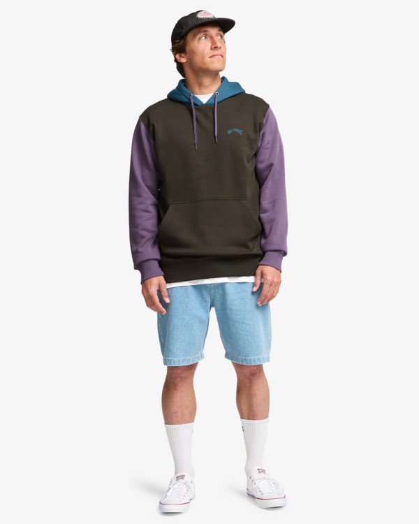 1 Arch Block Po - Kapuzenpulli für Männer Violett EBYFT00155 Billabong