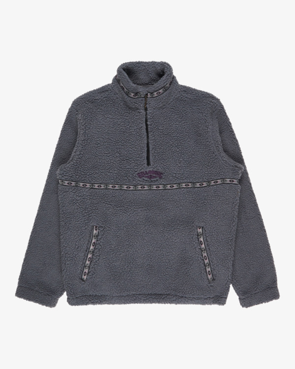 7 Boundary Tombstone - Polaire à col montant zippé pour Homme Gris EBYFT00158 Billabong