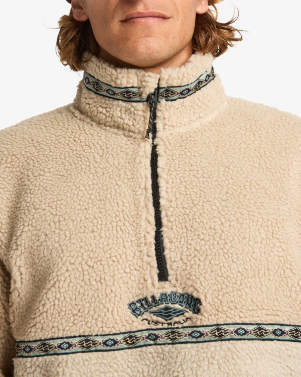 4 Boundary Tombstone - Polaire à col montant zippé pour Homme Blanc EBYFT00158 Billabong