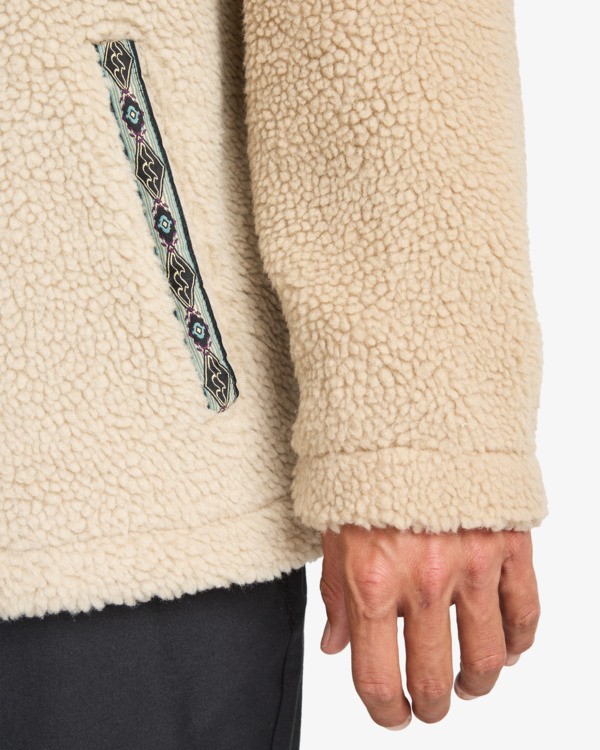 5 Boundary Tombstone - Polaire à col montant zippé pour Homme Blanc EBYFT00158 Billabong