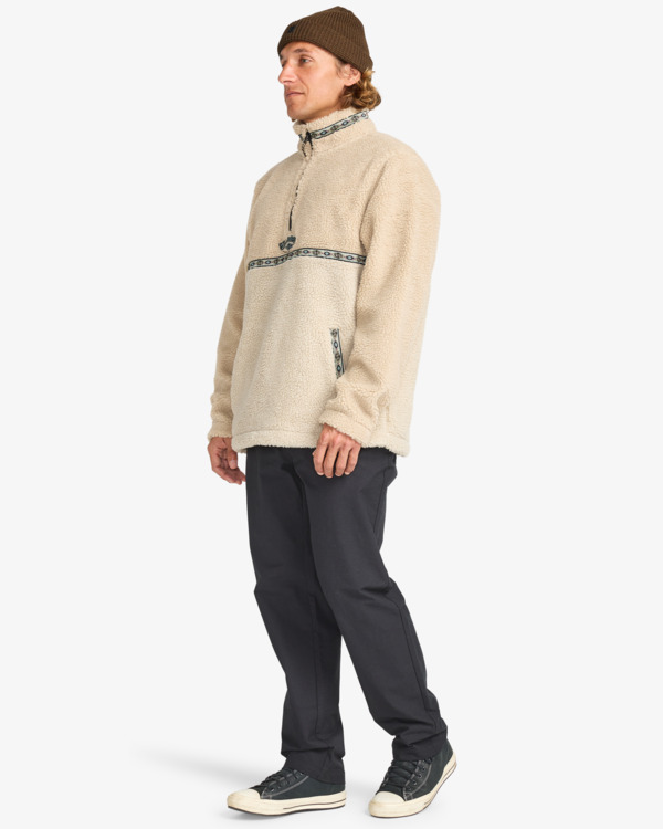 1 Boundary Tombstone - Polaire à col montant zippé pour Homme Blanc EBYFT00158 Billabong