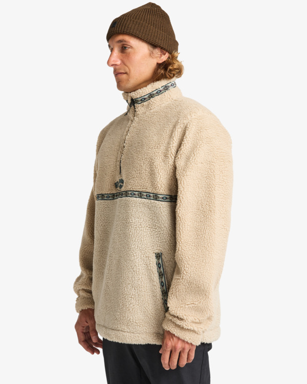 3 Boundary Tombstone - Polaire à col montant zippé pour Homme Blanc EBYFT00158 Billabong