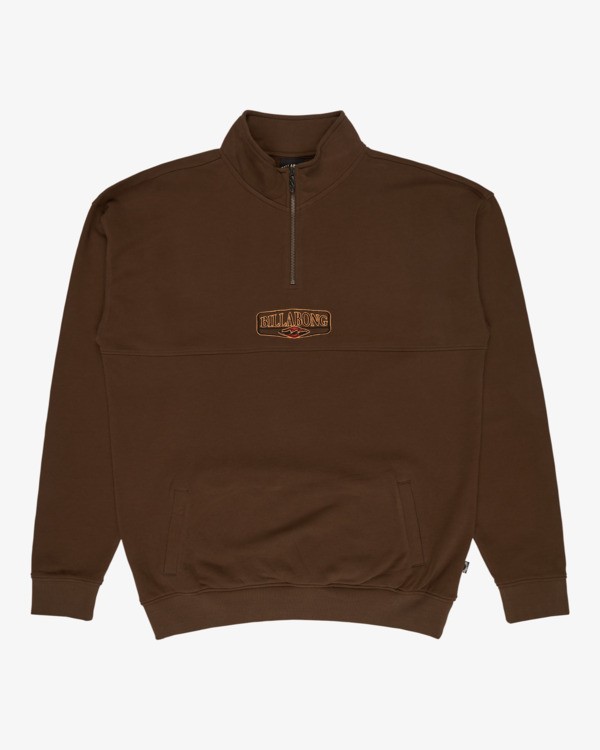 6 Core Lord - Half-Zip Sweatshirt for Men Brown EBYFT00164 Billabong