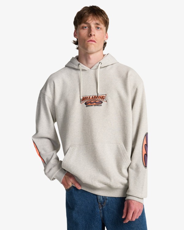 0 Burleigh - Sudadera para hombre Gris EBYFT00172 Billabong