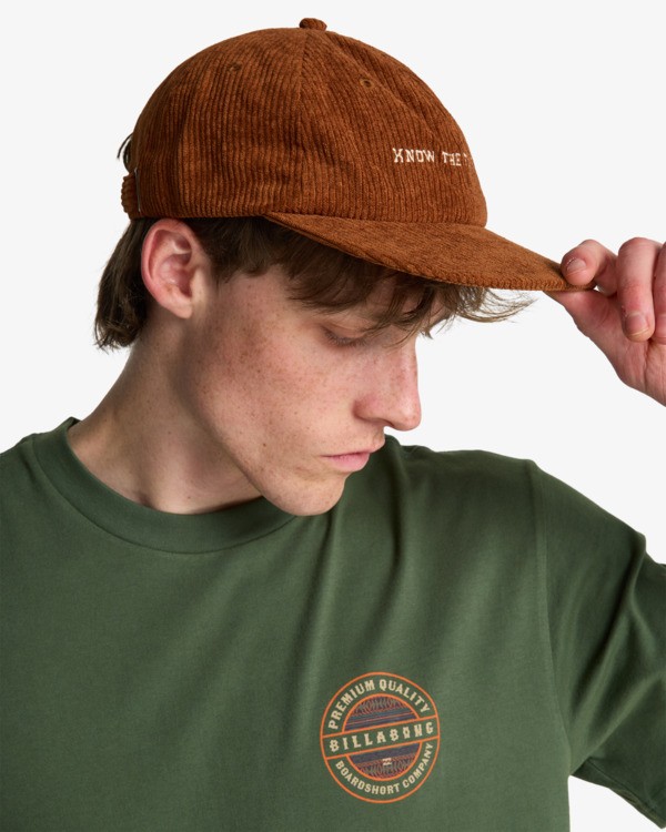 5 Cord - Strapback Cap for Men Brown EBYHA00176 Billabong