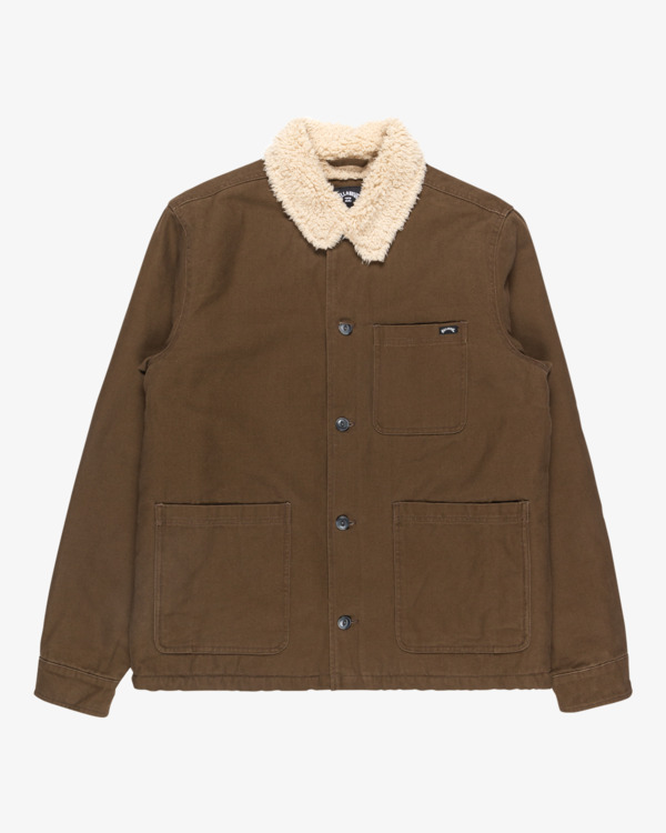 7 Chore Sherpa - Veste workwear avec doublure en sherpa pour Homme Marron EBYJK00133 Billabong