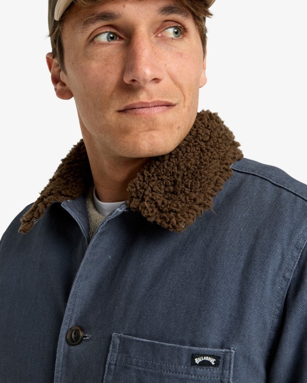 6 Chore Sherpa - Veste workwear avec doublure en sherpa pour Homme Noir EBYJK00133 Billabong