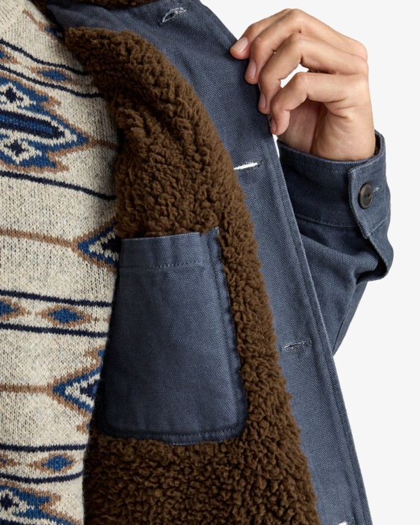8 Chore Sherpa - Veste workwear avec doublure en sherpa pour Homme Noir EBYJK00133 Billabong