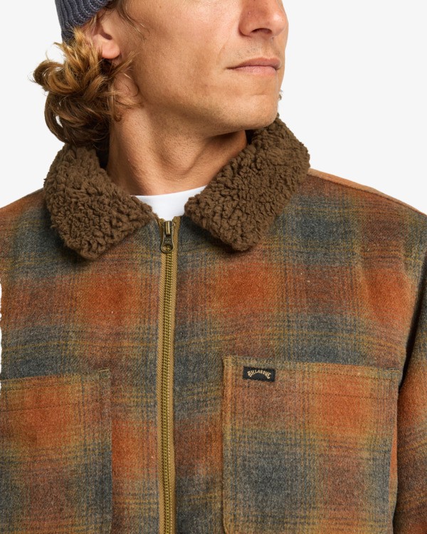 4 Hills Sherpa - Wolljacke mit Sherpa-Futter für Männer Braun EBYJK00136 Billabong