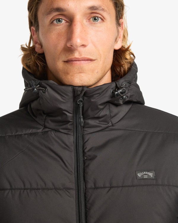 4 Journey Hooded - Chaqueta ligera y acolchada con capucha para hombre Negro EBYJK00145 Billabong