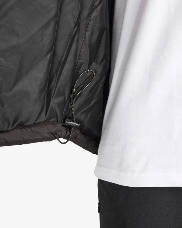 6 Journey Hooded - Chaqueta ligera y acolchada con capucha para hombre Negro EBYJK00145 Billabong