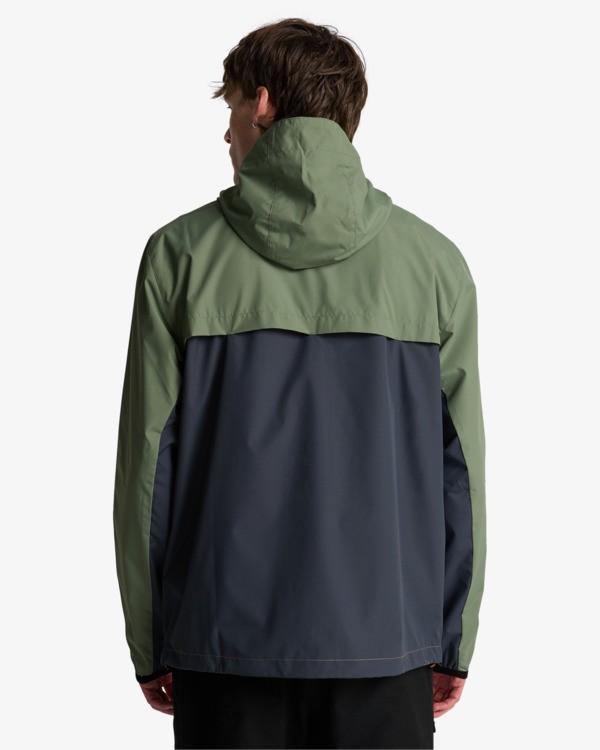 2 Transport - Windbreaker-Jacke f&uuml;r M&auml;nner Schwarz EBYJK00148 Billabong