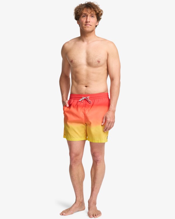 3 All Day Fade 16" - Cal&ccedil;&otilde;es de banho Layback para Homem Amarelo EBYJV00121 Billabong