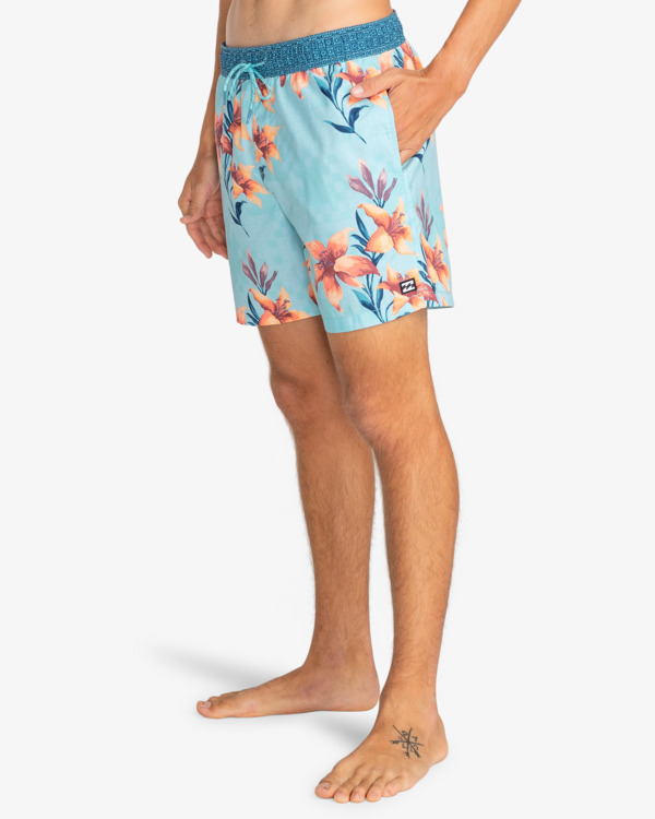 5 Good Times Layback 16" - Swim Shorts for Men Blue EBYJV00128 Billabong