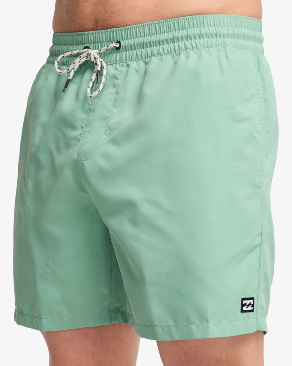 6 All Day 16" - Short de natación Layback para hombre Verde EBYJV00134 Billabong