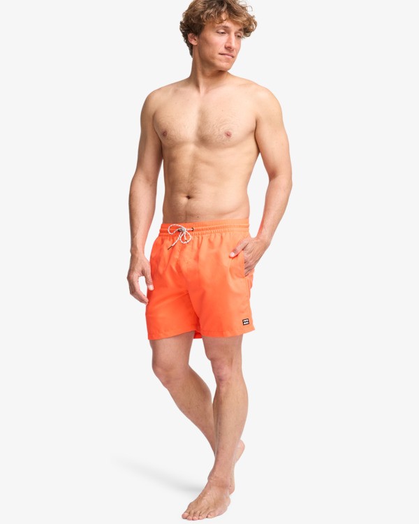 3 All Day 16" - Cal&ccedil;&otilde;es de banho Layback para Homem Pink EBYJV00134 Billabong