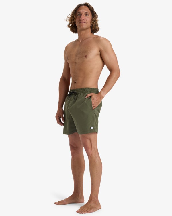 3 All Day 16" - Layback Swim Shorts for Men Green EBYJV00134 Billabong