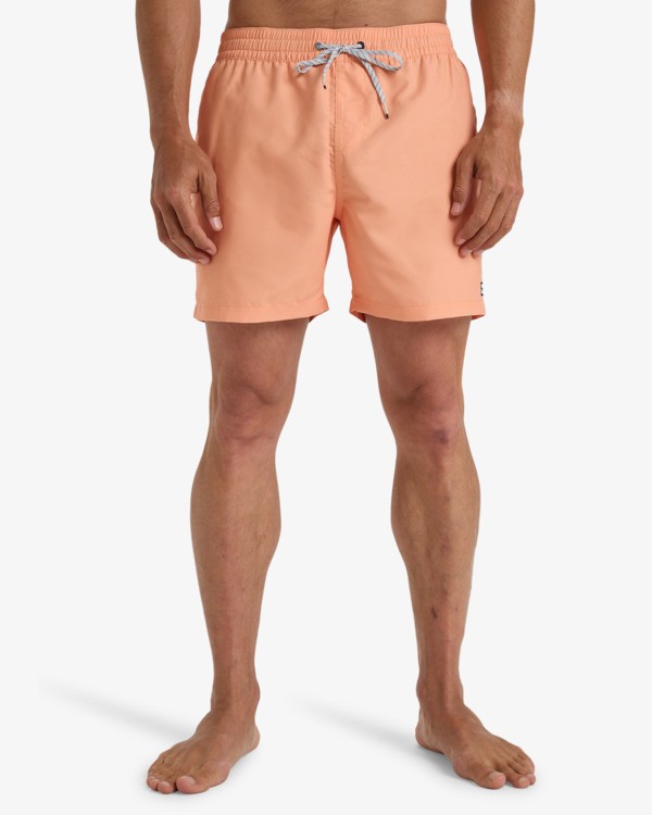2 All Day 16" - Layback Swim Shorts for Men Orange EBYJV00134 Billabong