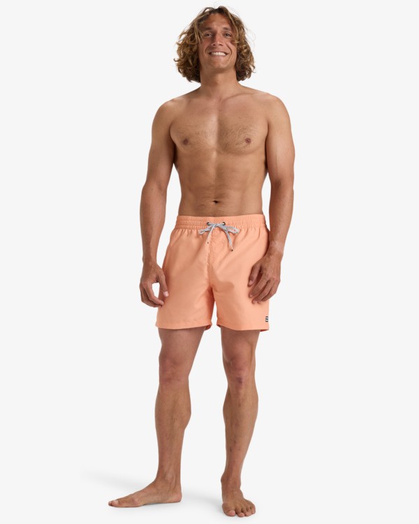 3 All Day 16" - Layback Swim Shorts for Men Orange EBYJV00134 Billabong