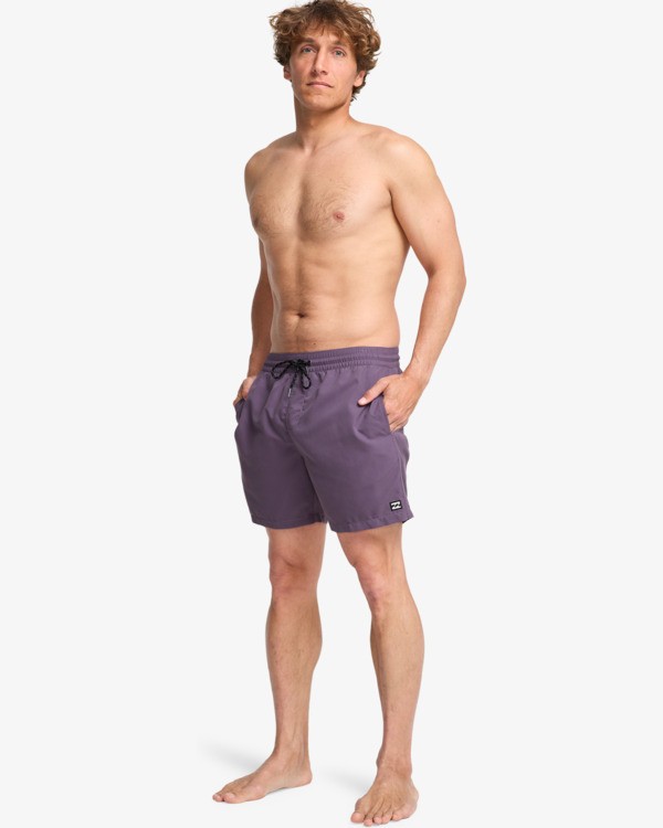 3 All Day 16" - Layback Swim Shorts for Men Purple EBYJV00134 Billabong