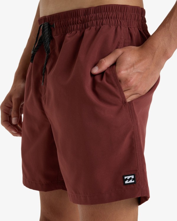 7 All Day 16" - Layback Swim Shorts for Men Red EBYJV00134 Billabong