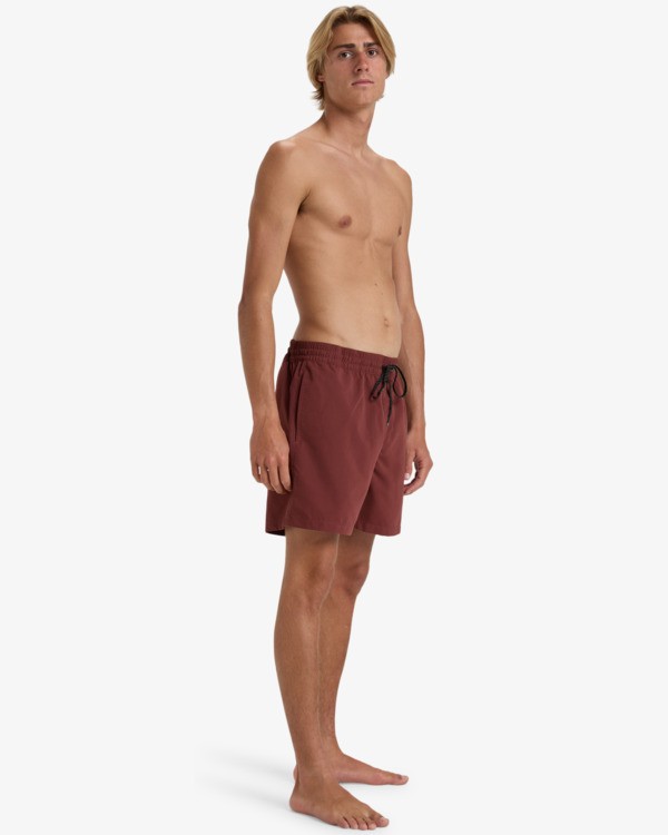 3 All Day 16" - Layback Swim Shorts for Men Red EBYJV00134 Billabong
