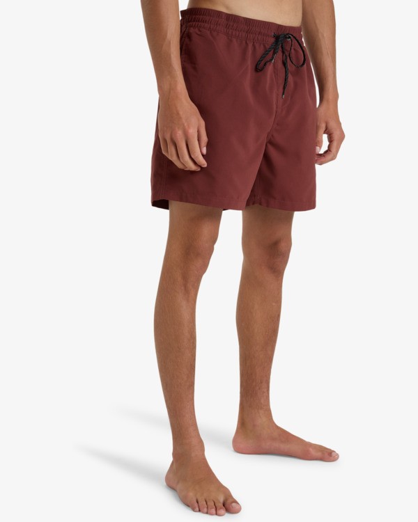 6 All Day 16" - Layback Swim Shorts for Men Red EBYJV00134 Billabong