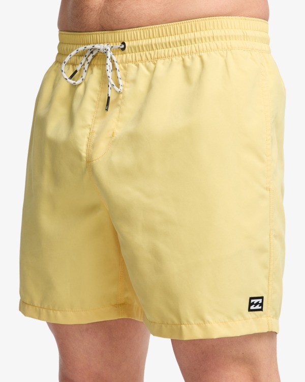6 All Day 16" - Cal&ccedil;&otilde;es de banho Layback para Homem Amarelo EBYJV00134 Billabong