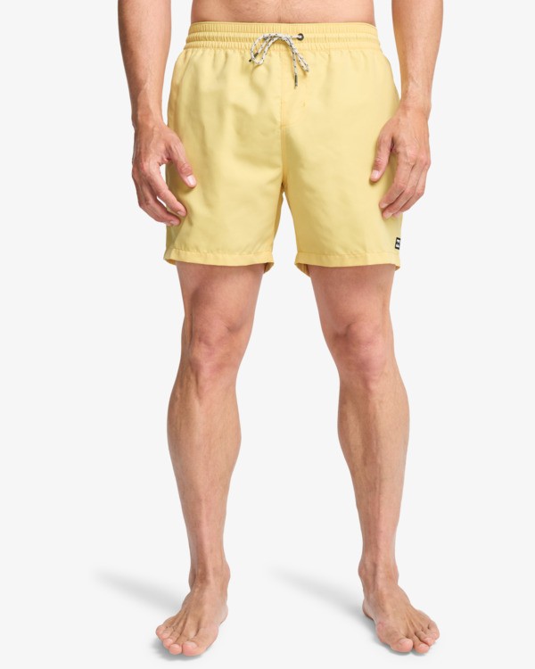 2 All Day 16" - Cal&ccedil;&otilde;es de banho Layback para Homem Amarelo EBYJV00134 Billabong