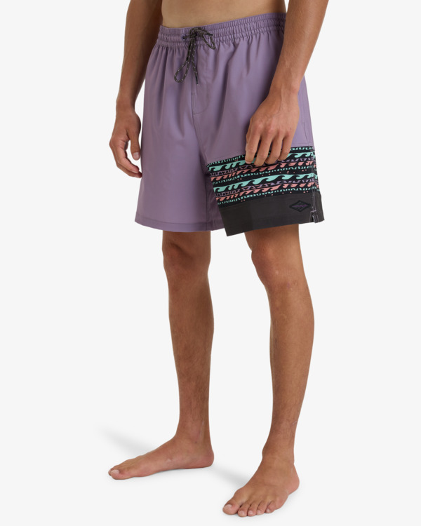 6 Burleigh - Swim Shorts for Men Purple EBYJV00142 Billabong