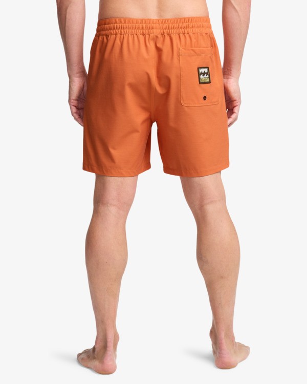 4 Every Other Day 17"- Layback Schwimmshorts f&uuml;r M&auml;nner Orange EBYJV00145 Billabong