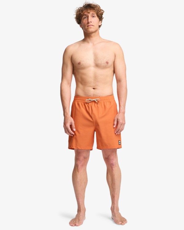 3 Every Other Day 17"- Layback Schwimmshorts f&uuml;r M&auml;nner Orange EBYJV00145 Billabong