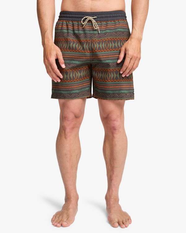 2 Sundays Layback - Schwimmshorts f&uuml;r M&auml;nner Schwarz EBYJV00158 Billabong