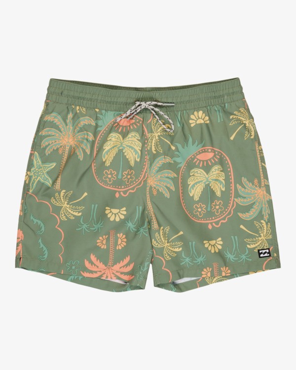 0 Vacay Layback - Short de nataci&oacute;n para hombre Verde EBYJV00159 Billabong