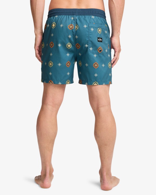 4 Vacay Layback - Short de nataci&oacute;n para hombre Azul EBYJV00159 Billabong