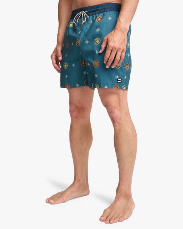 5 Vacay Layback - Short de nataci&oacute;n para hombre Azul EBYJV00159 Billabong