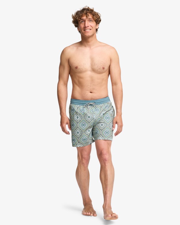 3 Vacay Layback - Short de nataci&oacute;n para hombre Gris EBYJV00159 Billabong